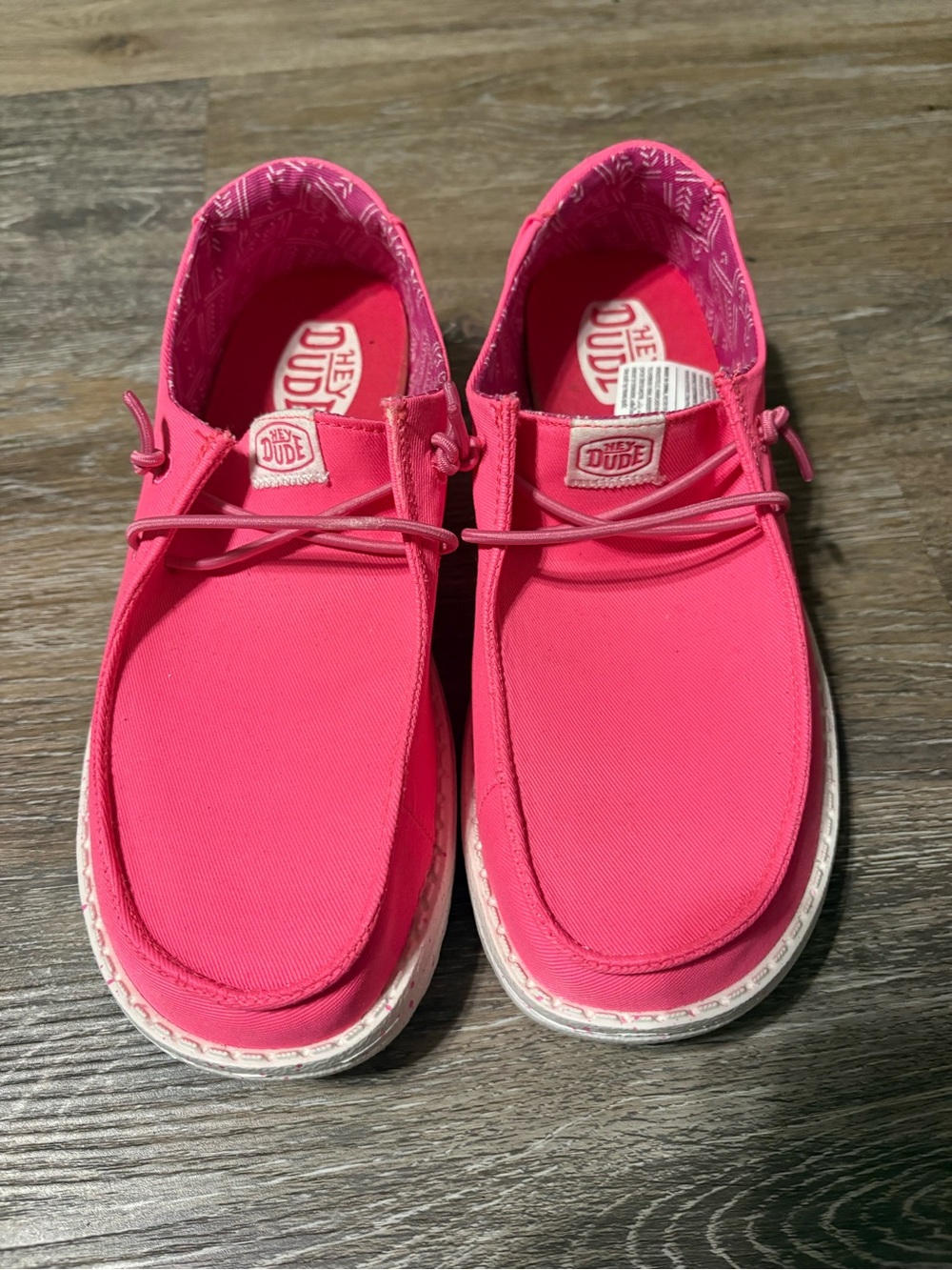 Hey Dude Kids Bright Pink Slip-On Sneakers